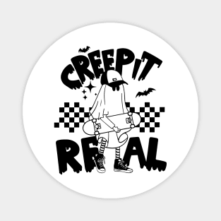 Creep It Real Ghost Skateboard Magnet